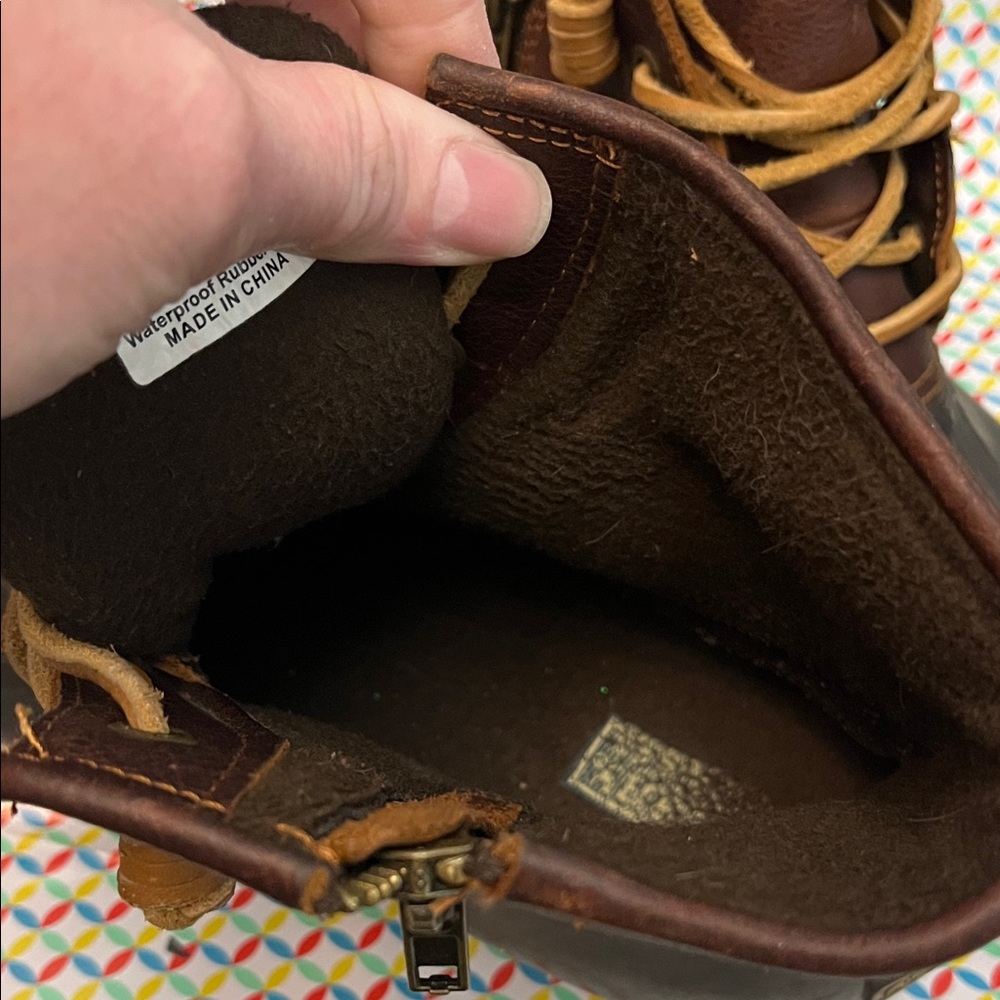 Sperry Brown and Black Duck Boots - Picture 5 of 12